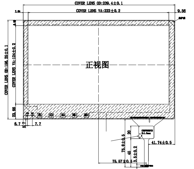 Chipset de ligamento ótico Crystal Display Performance vívido de USB LCD Goodix de 10,1 polegadas